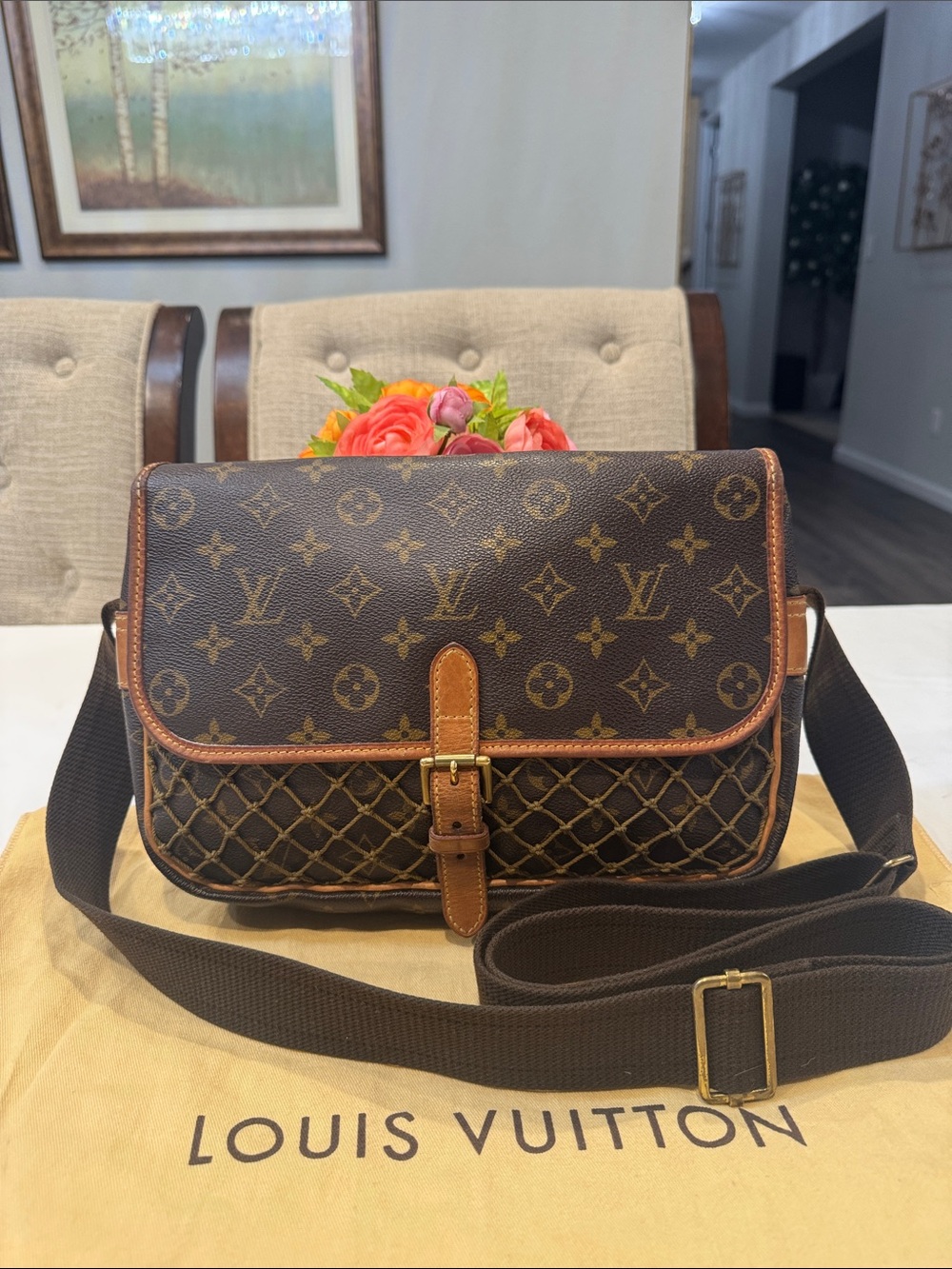 Authentic Louis Vuitton Brown Congo Monogram Crossbody Bag
